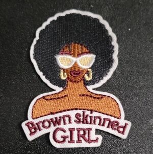 Brown Skinned Girl Embroidered Patch